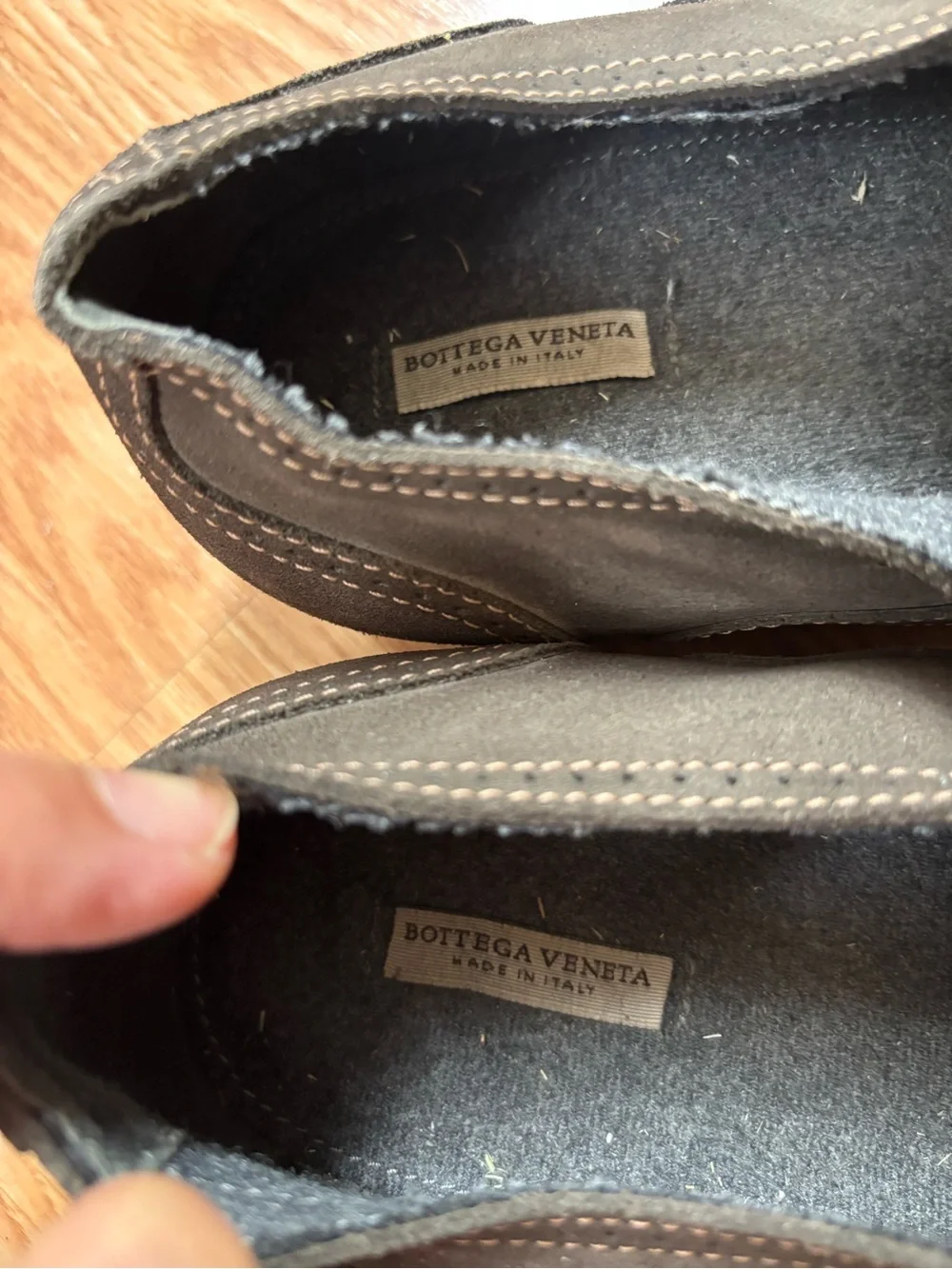 bottega veneta Italian suede dress shoes size 41